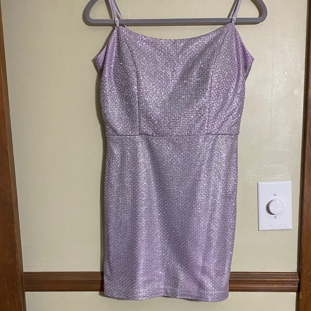 Honey and Rosie Sparkling Lavender Mini Dress